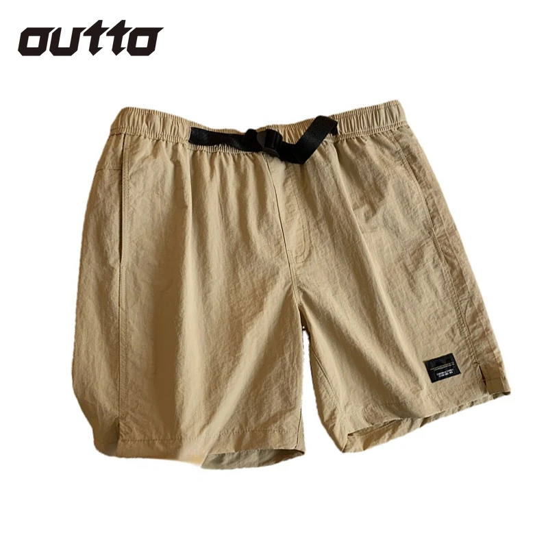 

Outdoor Quick Dry Shorts Men Waterproof Breathable Buckle Waistband Five Part Pants Climbing Hiking Running Vacation Beach Short