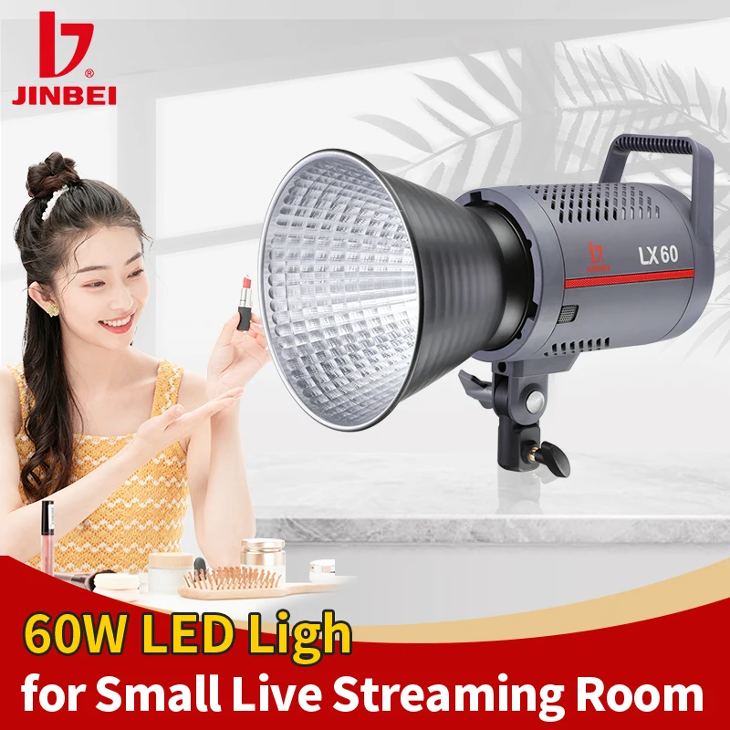 

JINBEI LX-60W LED Video Light With EQ220 Tripod Stand 5500K Video Continuous Lighting Studio Photo Live Photography Fill-in Lamp