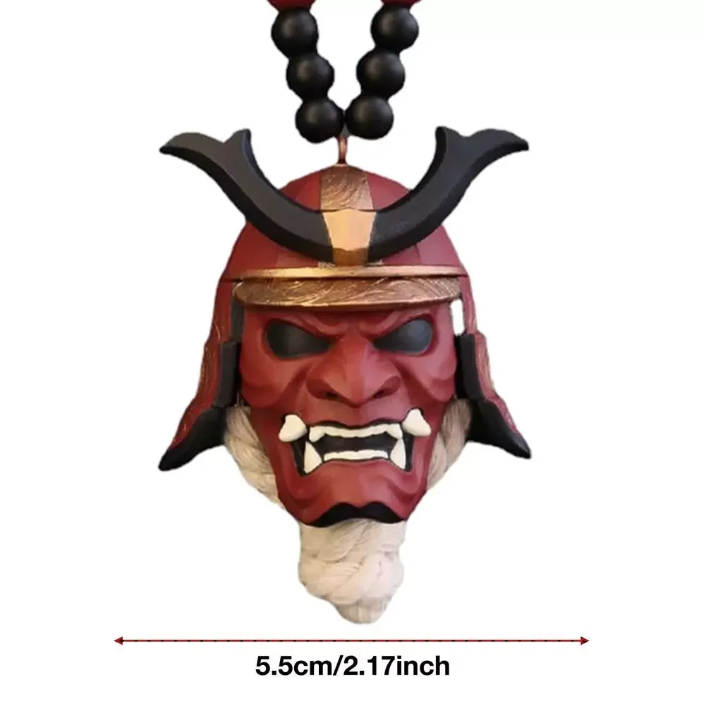 Автомобильный подвесной шлем Oni Samurai украшение для Хэллоуина на зеркало заднего