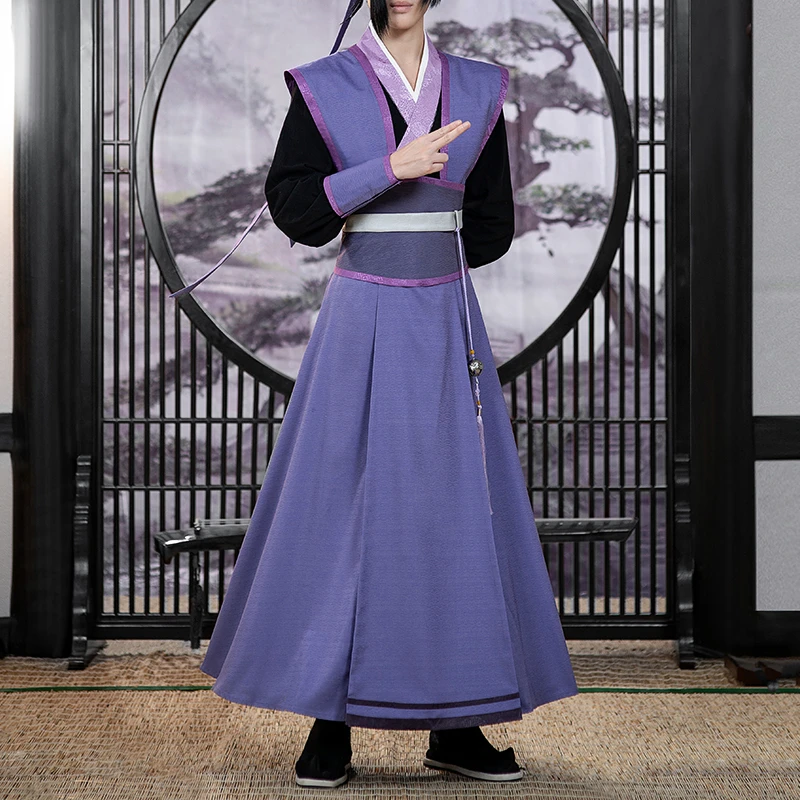 

Mo Dao Zu Shi The Untamed Juvenile Jiang Cheng Cosplay Costume Han Chinese Clothing Full Set of Ancient Style Xmas Present Gift
