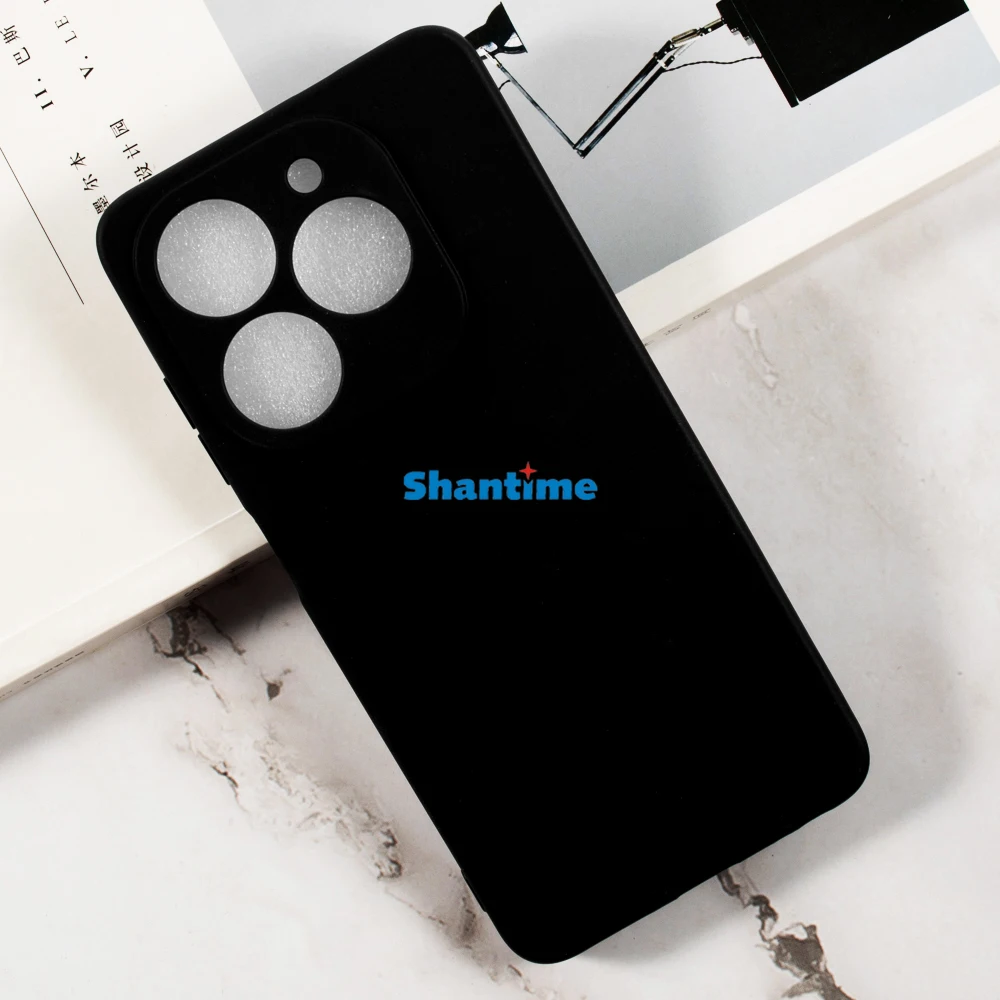 Мягкий чехол + комплект из 2 защитных пленок закаленного стекла для Tecon Spark 20 5G