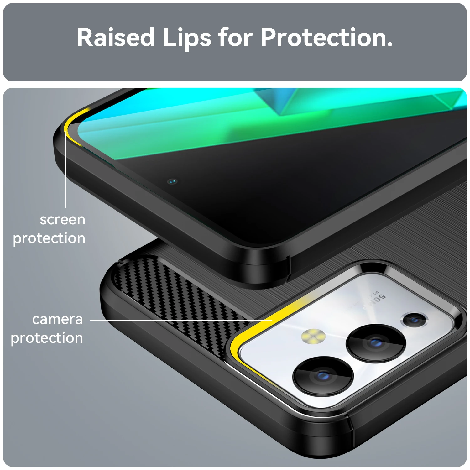 Carbon Fiber Case For infinix Hot 12i Cover infinix Hot 12i Funda Soft Silicone Rubber Shockproof Bumper For Infinix Note 12i
