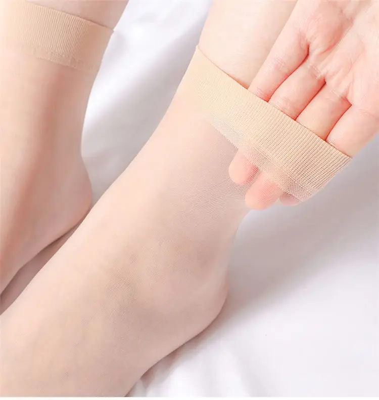 30Pairs Transparent Thin Socks Ultrathin Women Nylon Ladies Female Short Ankle Meias Elastic Breathable Summer Spring Silk Sox