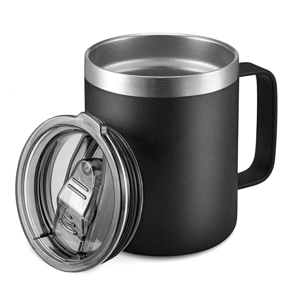 

14oz Double Wall Anti Scalding Coffee Mug Insulated Portable Stainless Steel Polishing Beer Tea Juice Drinking Cup