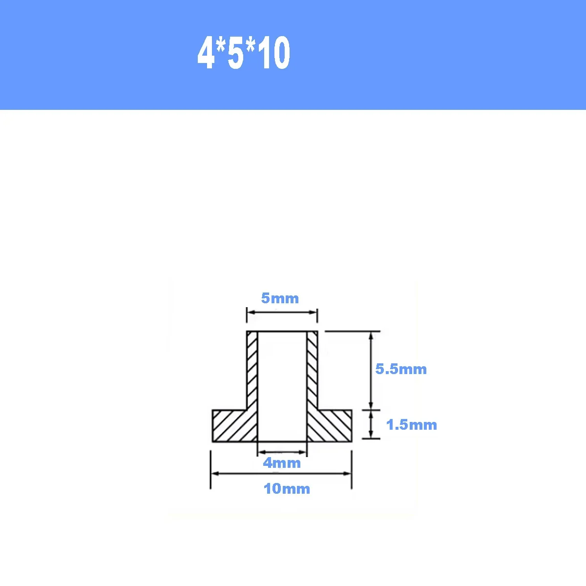 Нейлоновые Т-образные шайбы M3-M6
