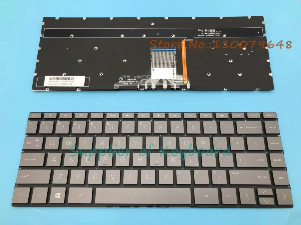 Английская клавиатура для ноутбука HP ENVY 13-ah 13-ah0000 13-ah1000 13t-ah100 13t-ah000 13-ah0010tu 13-ah0010tx