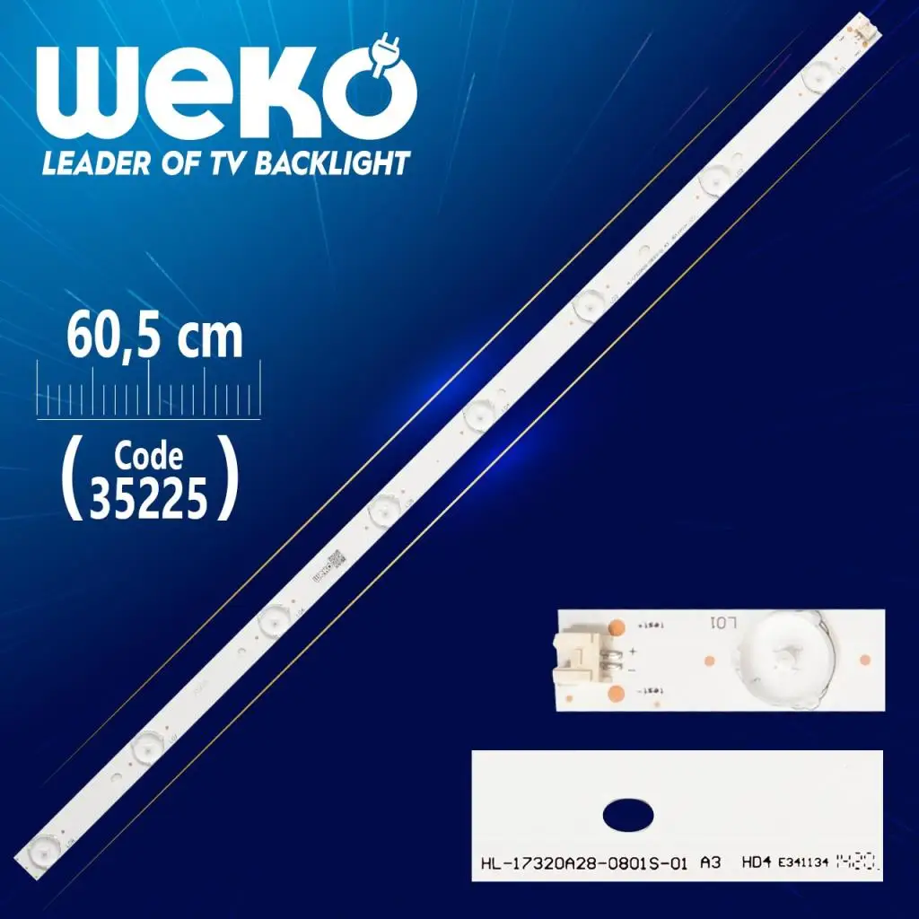 HL-17320A28-0801S-01 A3 -ECHOM-32DB-4632DB005 4632 DB016 - 8 LEDLİ 60,5 см- (WK-462)