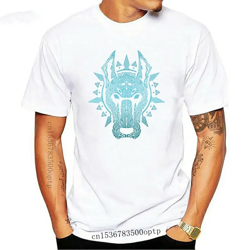 

Man Clothing New 100% Cotton Retro Norse Mythology Garm T Shirt Unisex Cool Custom Graphic Homme Tee Shirt Plus Size