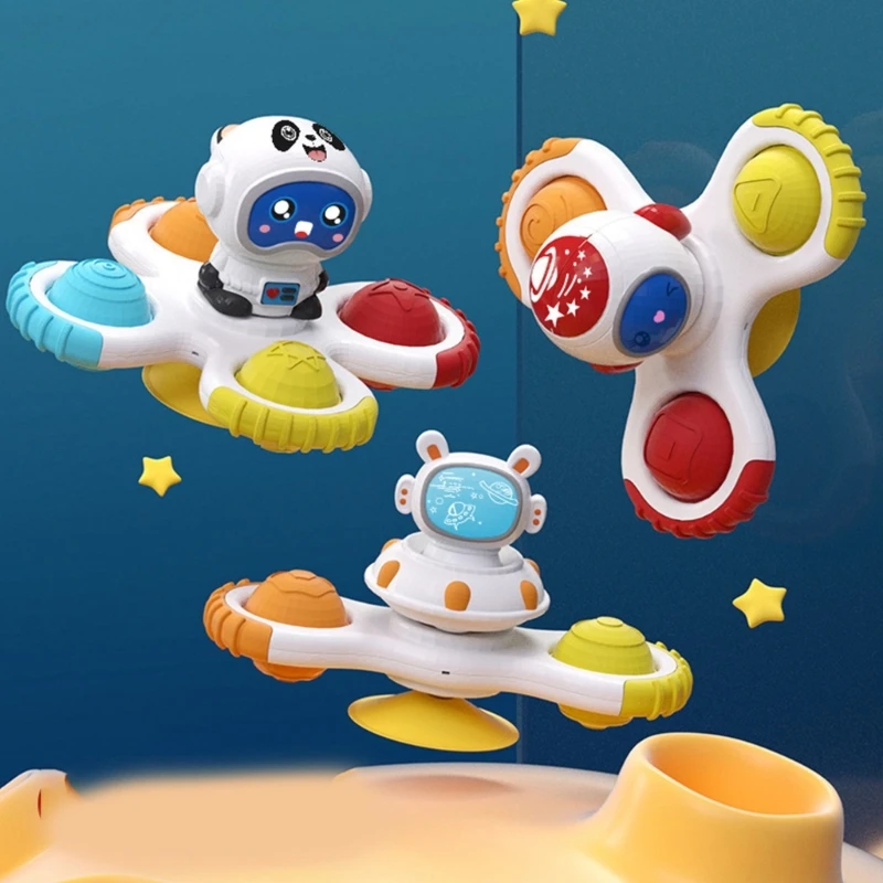 

Portable and Versatile Suction Cup Spinners Toy Baby Bath Toy for Home Travel