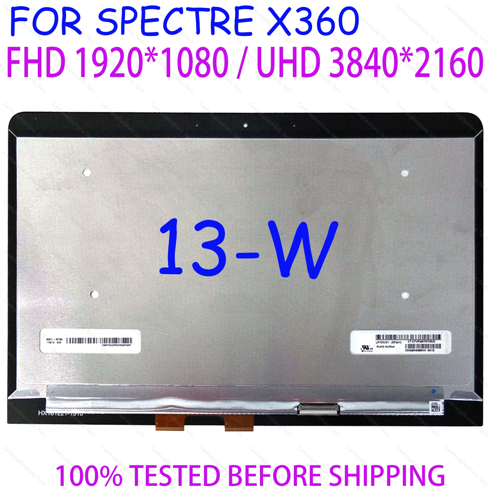 ЖК-дисплей FHD UHD для HP Spectre X360 13-W 13-w033ng 13-w001tu 13 3 дюйма сенсорный экран дигитайзер