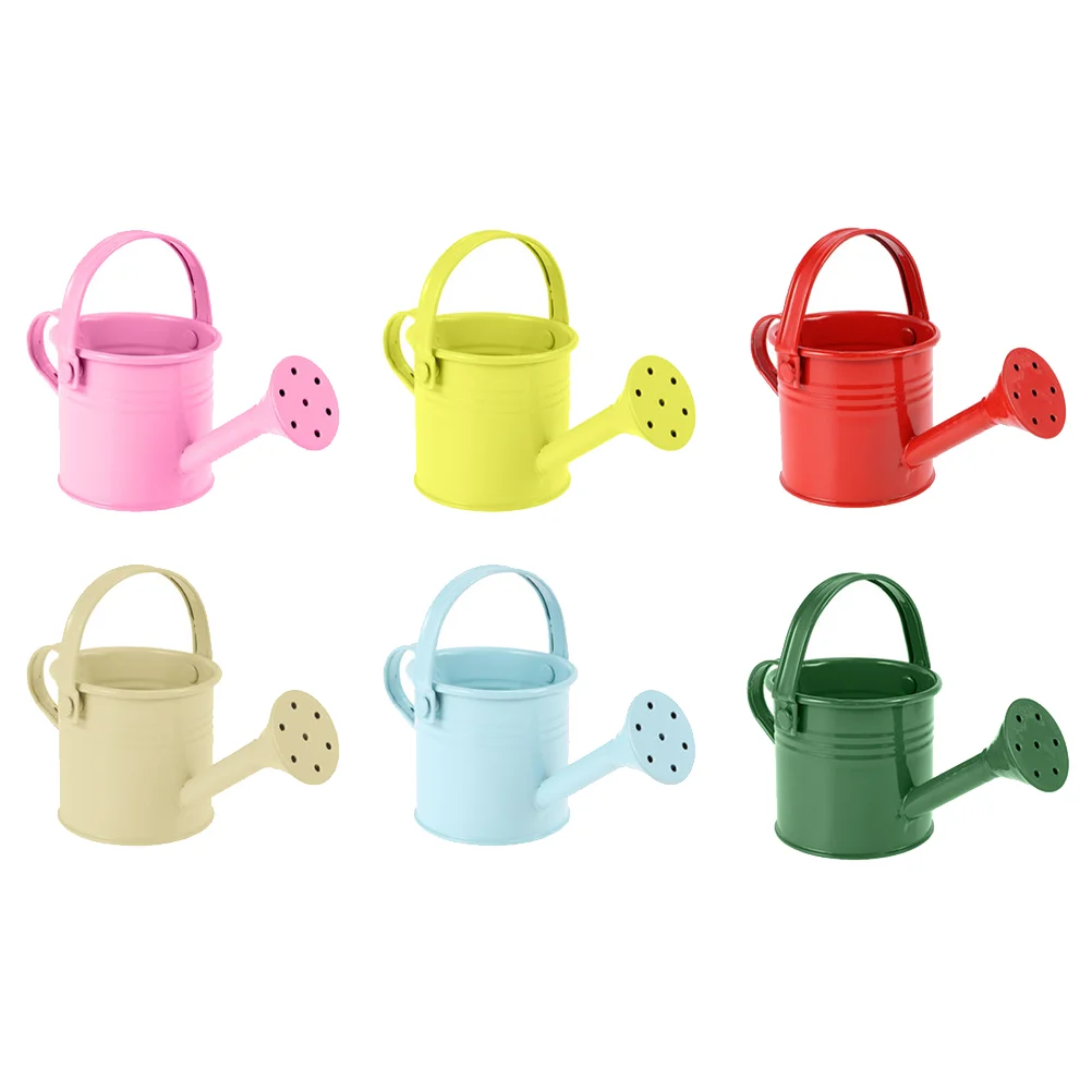 

Watering Can Iron Sprinkling Tin Garden Kids Pot Metal Kettle Mouth Flower Children Mini Bucket Gardening Sunflower Home Tools