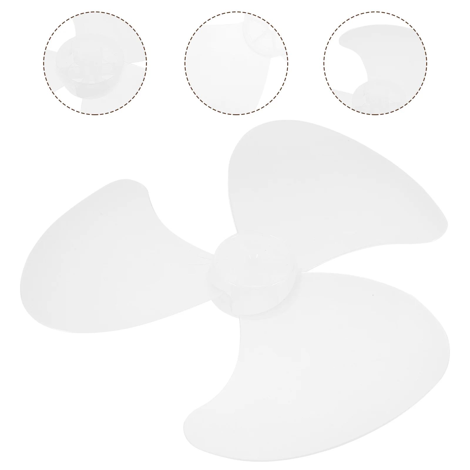 

3 Leaves Electric Fan Blades Floor Supply Accessory White Ceiling Table Plastic Replacement 16 Inch Pedestal