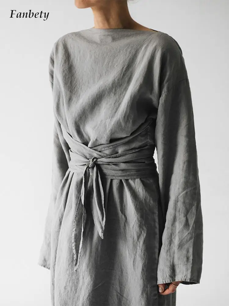 Элегантное женское винтажное шикарное длинное платье весеннее хлопковое