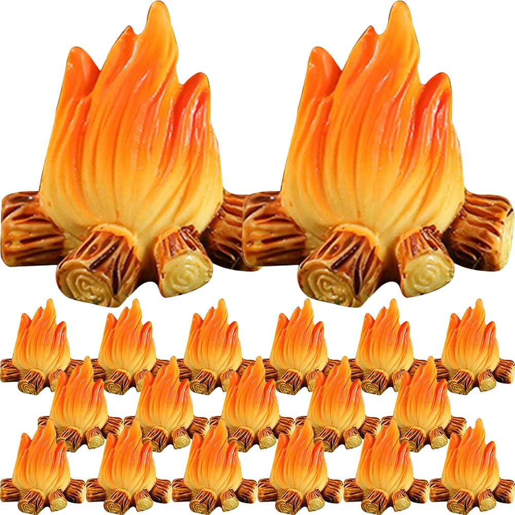 

Campfire Model Fire Landscaping Props Miniature Decoration Fake Fire Campfire Ornament Miniature Model For Doll House