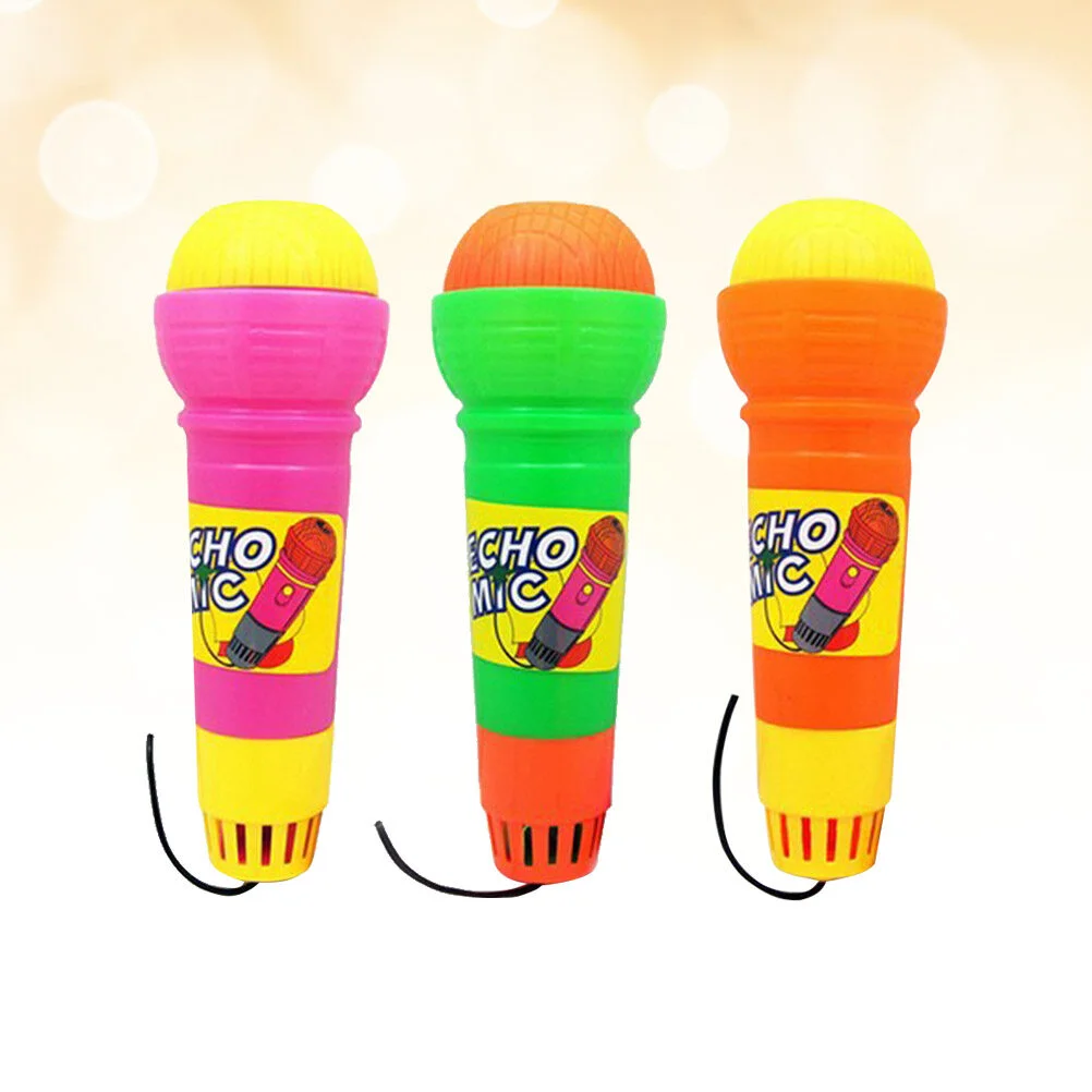 

3pcs Free Microphone Echo Speaker Mic Singing Speech Voice Amplifying for Children Kids Toddler