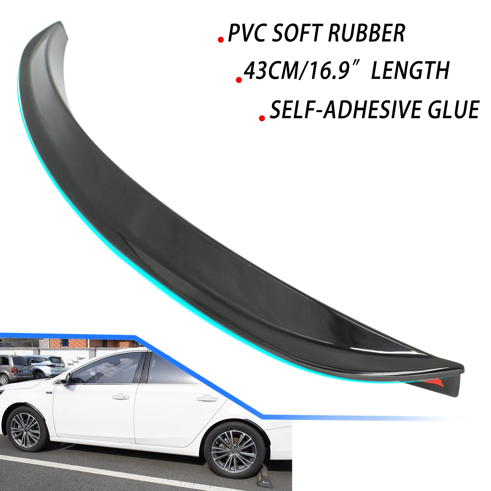 4PCS Universal Car Fender Flares Arches Wing Expander Arch Eyebrow Auto Mudguard Wheel Lip Body Kit Protector Cover Mud Guard |