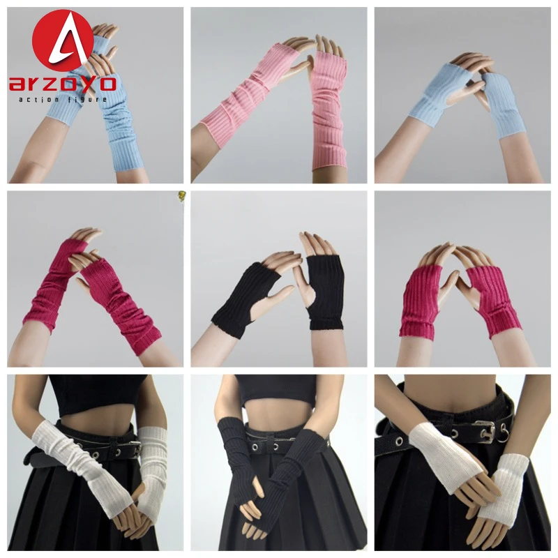 В наличии CHILI TOYS 1/6 женские перчатки с рукавами защита запястий аксессуары для