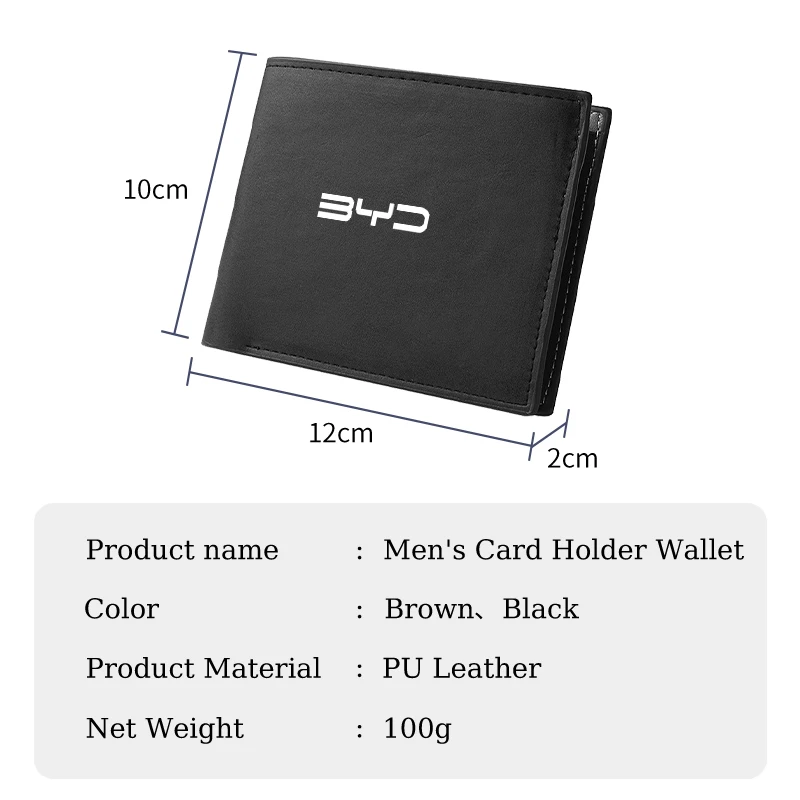 Мужской кошелек повседневный кожаный для монет кредитный фотобумажник зажим