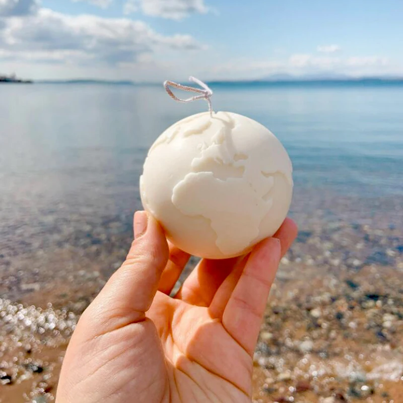 3D силиконовая форма в форме земли для свечей сделай сам креативное пространство