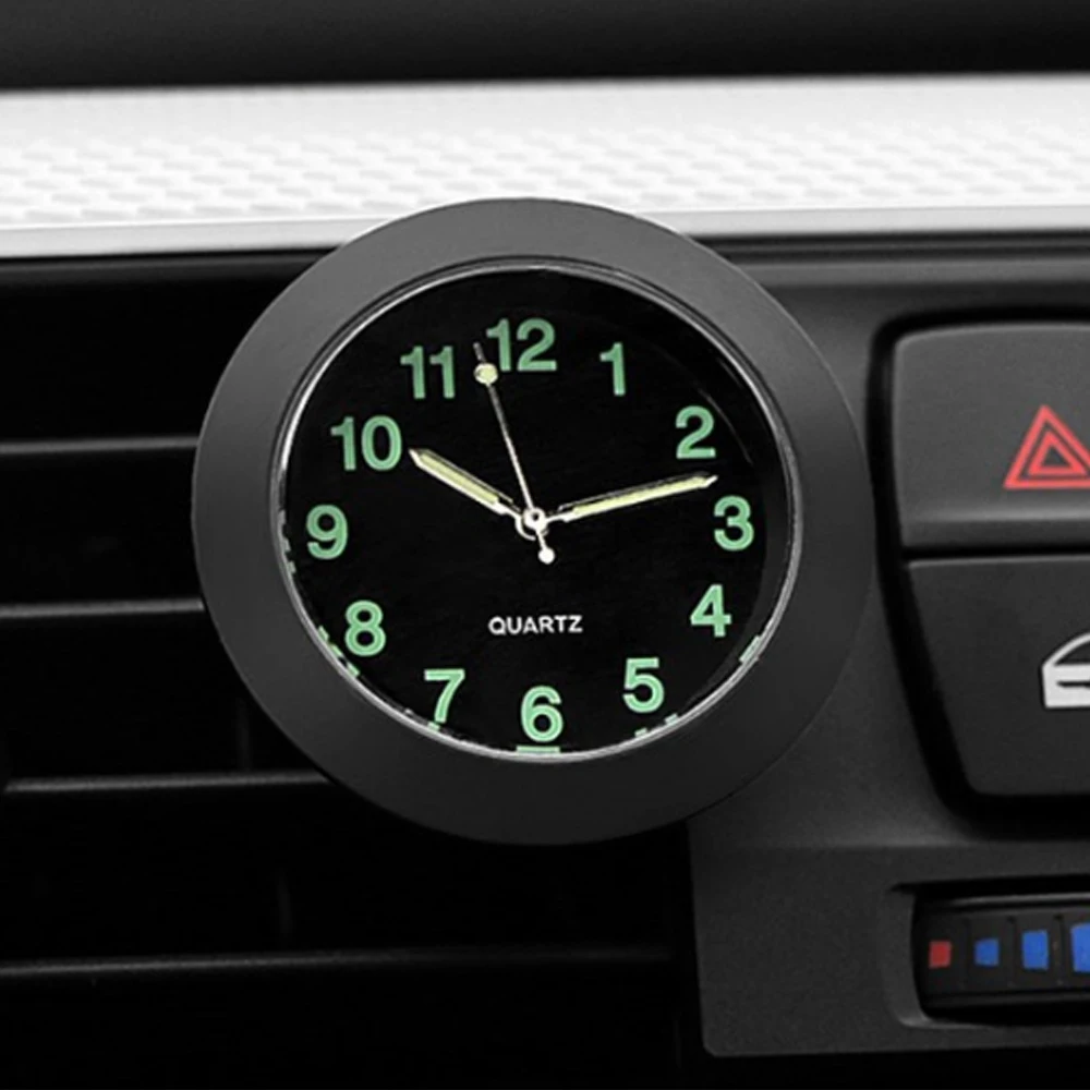 

Mini Luminous Car Clock Automobiles Internal Stick-On Watch Mechanics Quartz Clocks Auto Ornament Auto Dashboard Clocks
