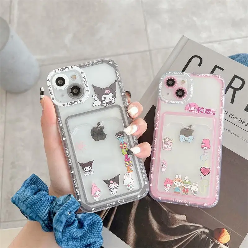 

2022 Kawaii My Melody Kuromi Phone Cases for Iphone 13 12 11 Pro Max Xr Xs Max Cellphone Cover Girl Cartoon Mobile Phone Shell