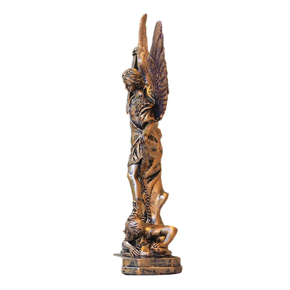 

Statue Michael Archangel St Sculpturereligious Figurines Figurine The Angel Gardentramplesresin Miguel Outdoor Bonze Catholic