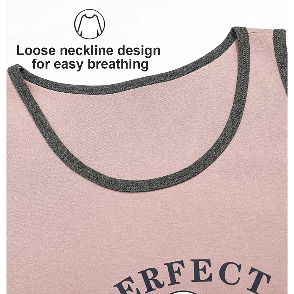 4XL Couple Cotton Sleeveless Pajama Sets Women's Summer Casual Letters Print Tank Crop Top+Elastic Shorts Suit pijamas femininos