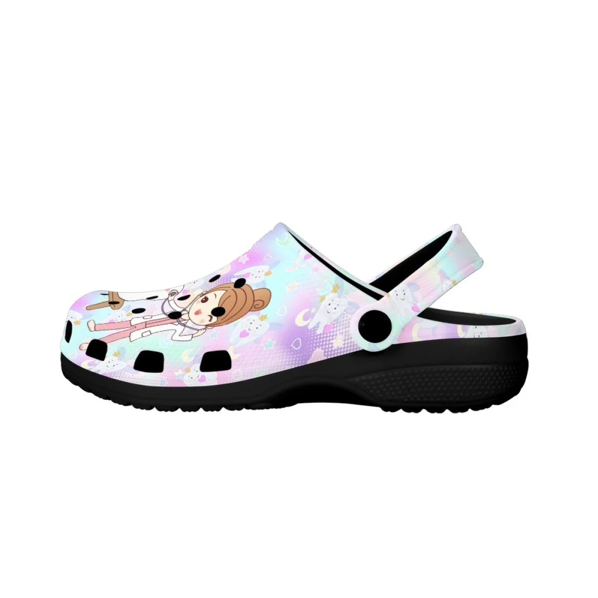 Nopersonality Cartoon Dentist Teeth Women's Summer Sandals Comfortable Breathable Slide Slipper Summer Leisure Home Chanclas