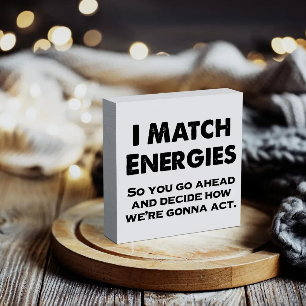 Деревянная энергетическая комбинированная коробка Мотивационная деревянная