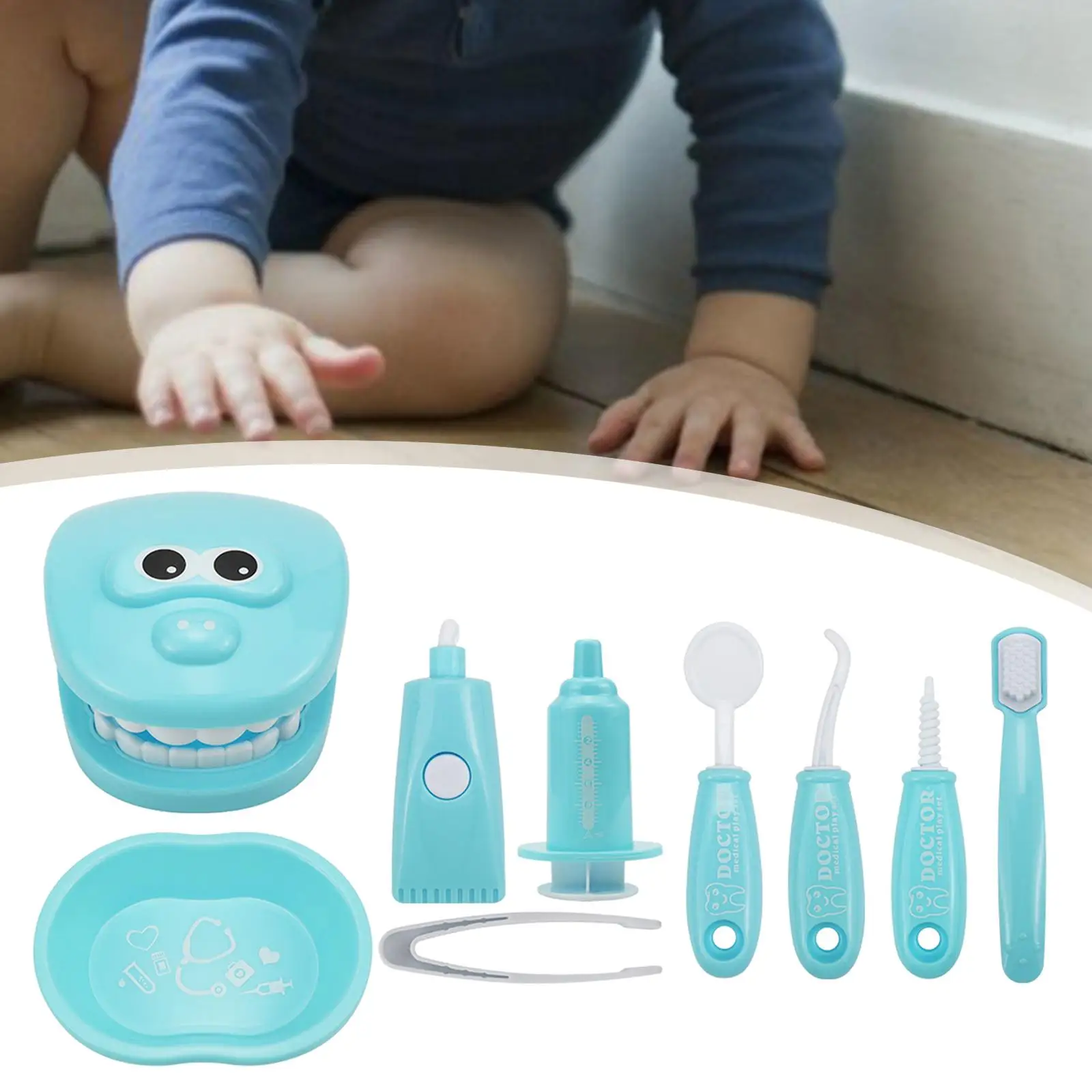 

9 Pieces Doctor Pretend Set Parent Child Interaction for Children