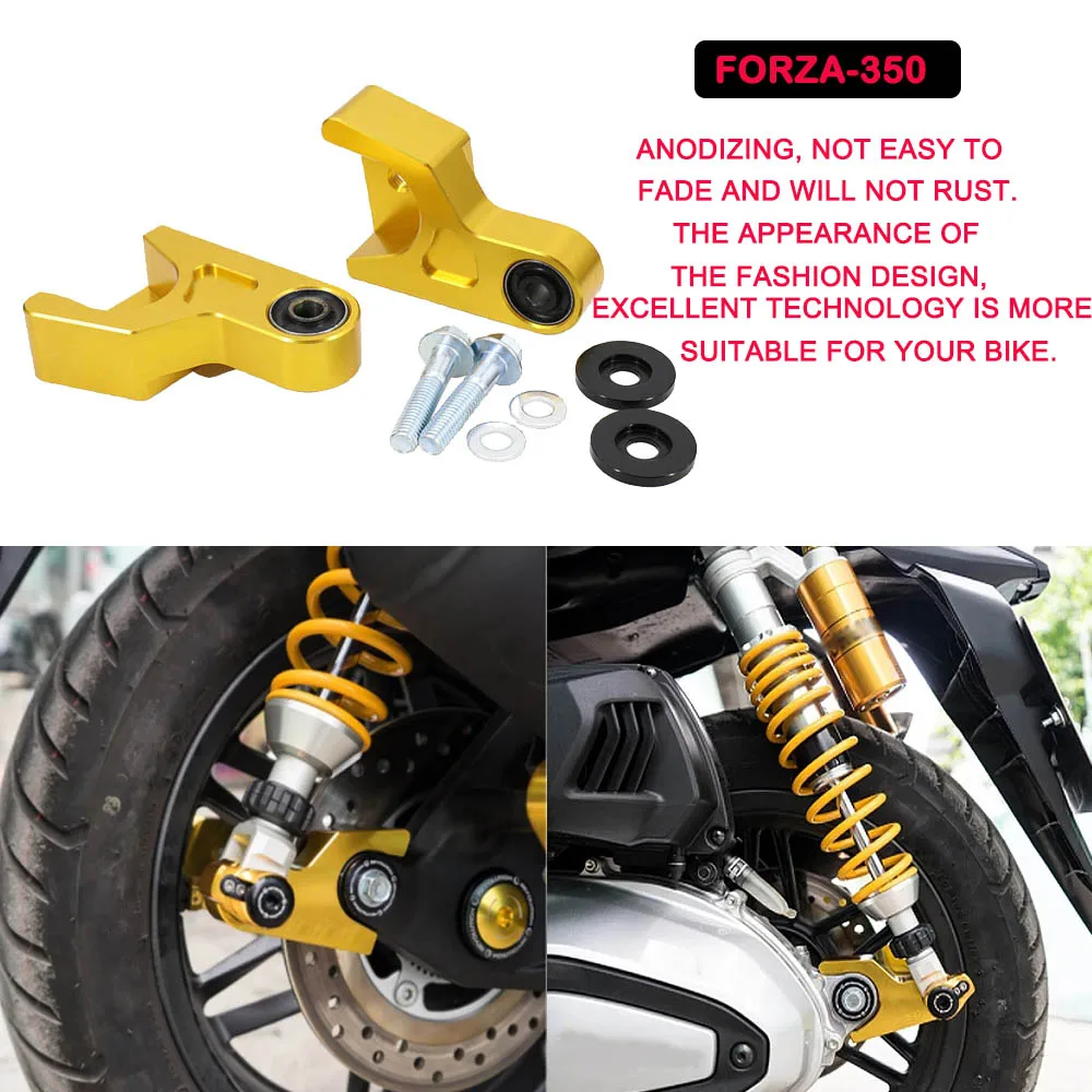 

Для HONDA FORZA350 FORZA-350 GTR 2020 2021 новый комплект для модификации мотоцикла для опускания звеньев 25 мм Задняя нагрузка подвеска амортизатор