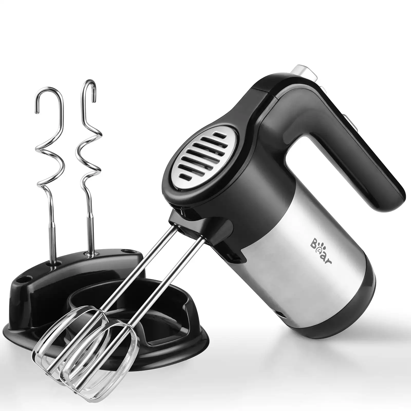 

Hand Mixer Electric, 300W Power Handheld Mixer with Turbo Boost, Black