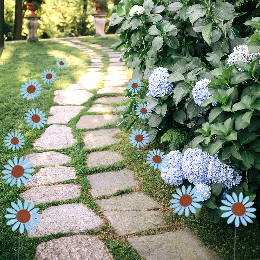 

Plants Pot Flower Stakes Yard Art Yard Planter 5 Colors Bed Garden Decor