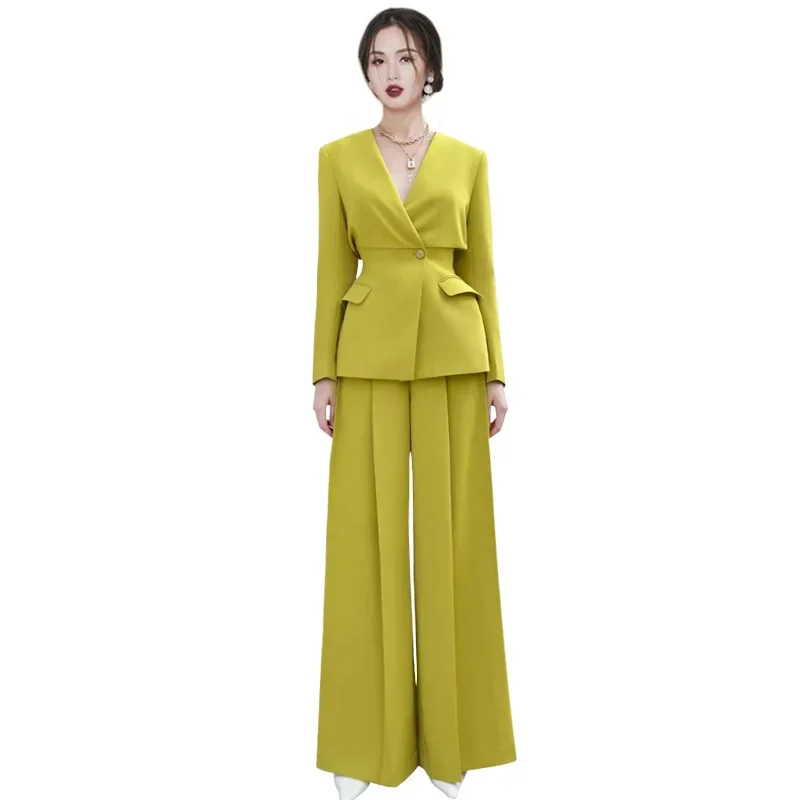 Женский профессиональный и умный костюм женский 024 весенний новый пригородный