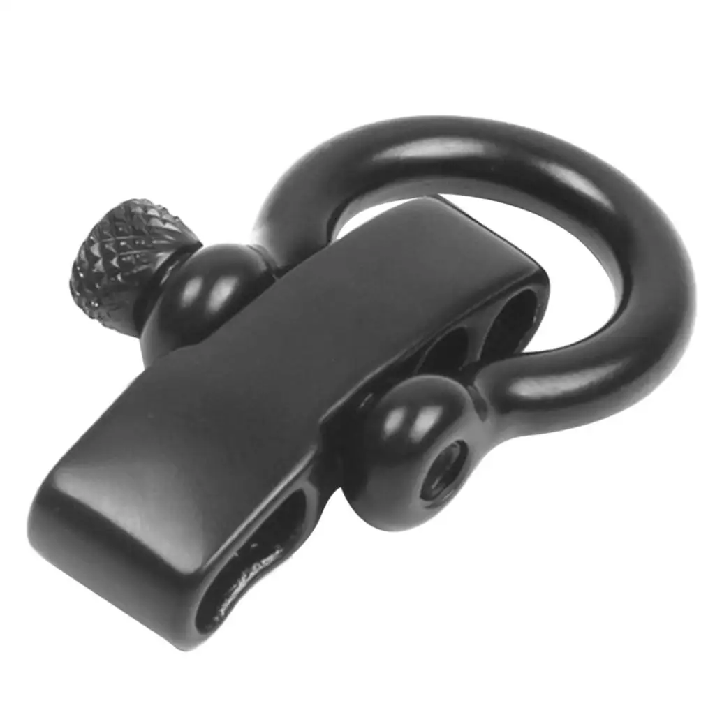 

Adjustable Bow Shackle Stainless Steel for Paracordaaa Survival Bracelet Black