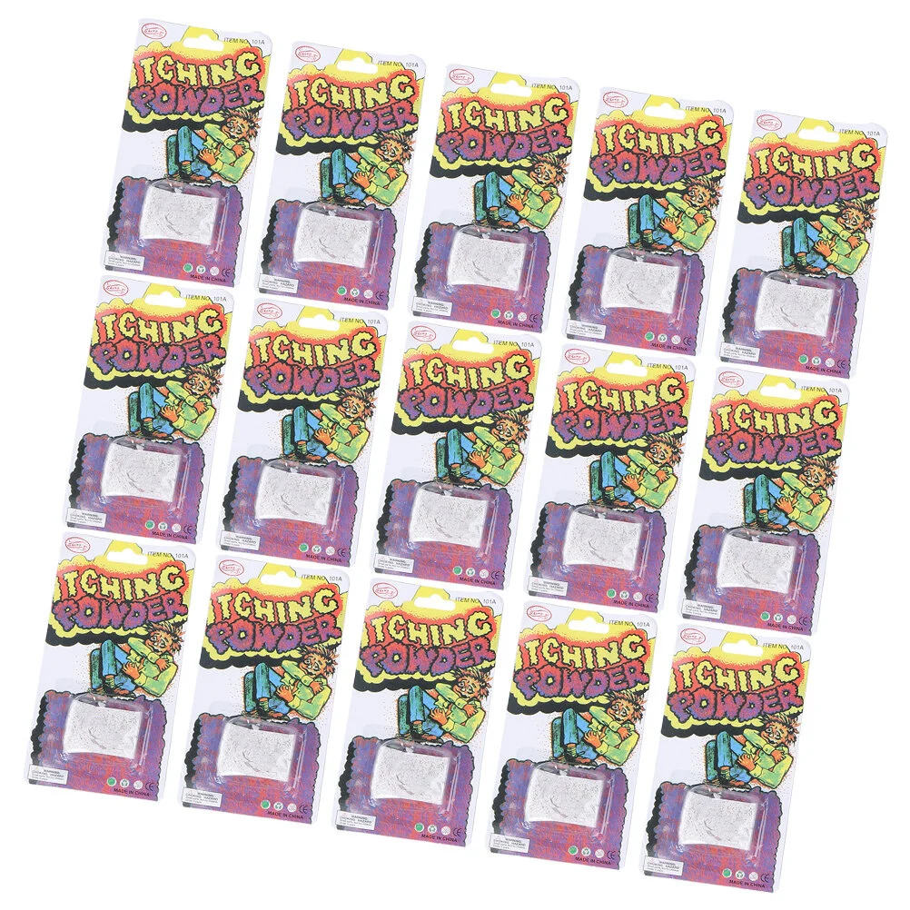 

15 Pcs Props Trick Itching Powder Halloween Pranks Extra Strength Plastic Toy