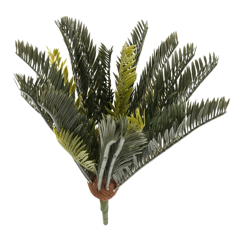 

Tropical Plants Artificial Palm Tree Plastic Palm Leaves Green Monstera Fake Coconut Leafs For Home Office Wedding Decor