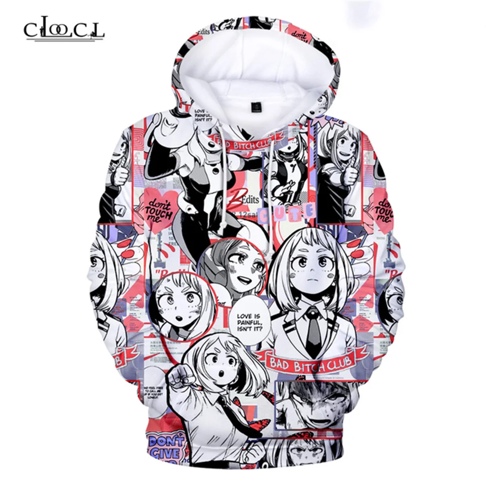 

CLOOCL Newest Japanese Anime Hoodies Himiko-My Hero Academia Todoroki Cosplay Unisex Clothes Harajuku Hip Hop Tops Drop Shipping