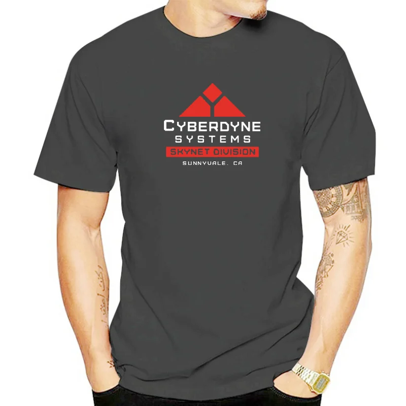 Summer mens tshirt Terminator Shirt Cyberdyne Systems Skynet Control System unisex t-shirt teenagers cool tops