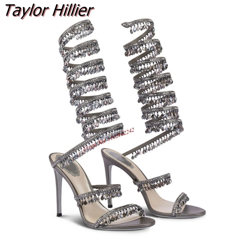 

Новинка женские босоножки на шпильке с круглым ремешком