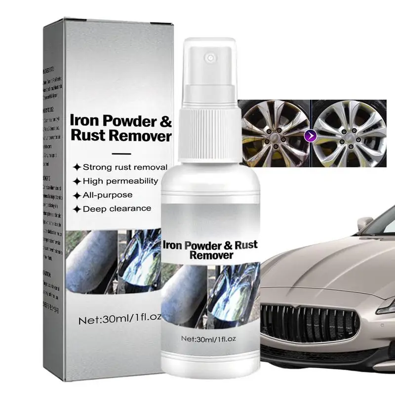 

Rust Remover For Car 1.01oz Automotive Spray Rust Stain Remover Door Lock Rust Cleaner And Dissolver Spray Metal Exhaust Pipe