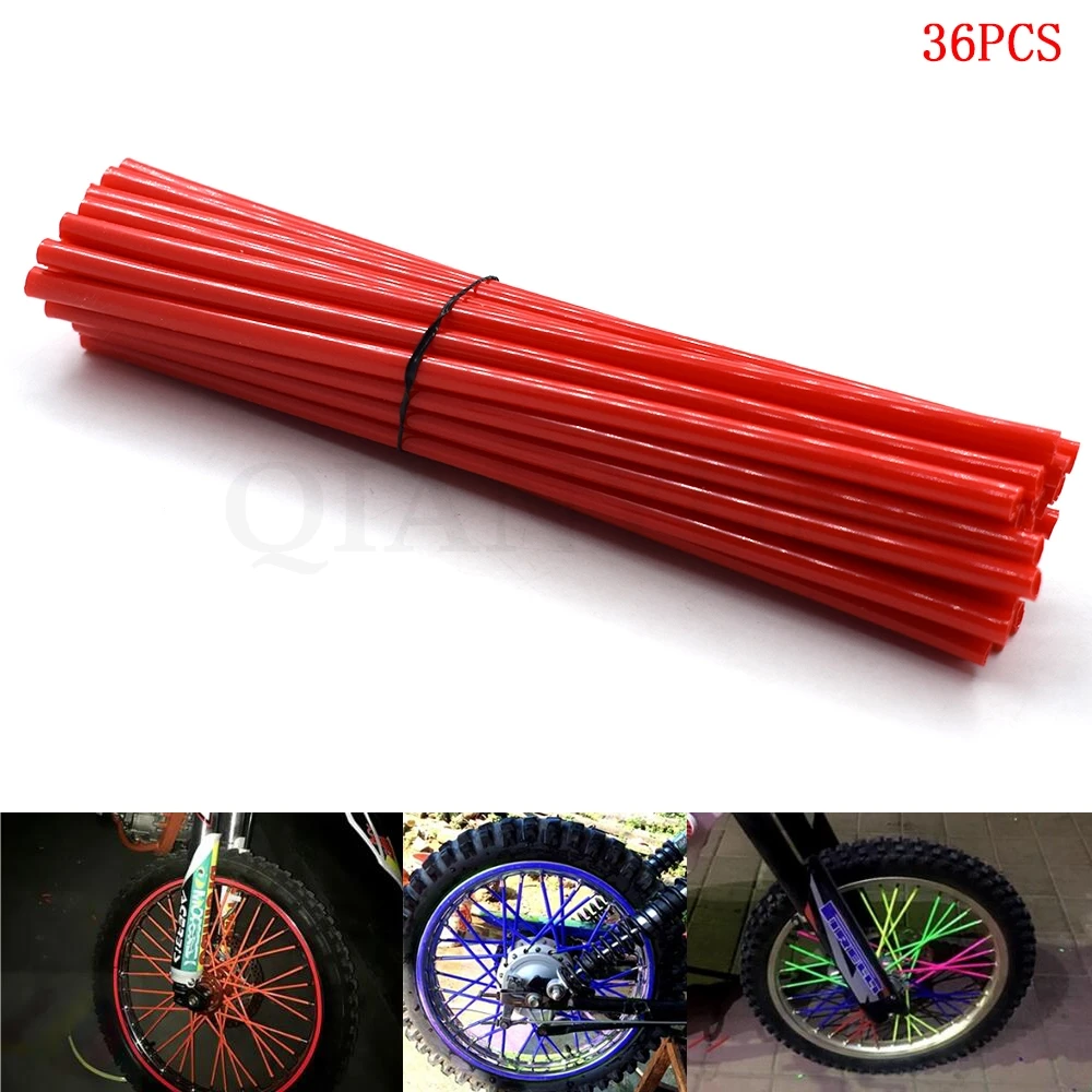 

36 pcs Universal motorcycle bike rim tube cover spoke skin cover For YAMAHA MT-07/FZ-07 FJ-09 MT-09/SR/FZ-09 FZ1 FAZER FZ16