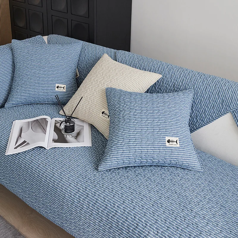 

Striped Simple Yarn Yarn Modern Cotton Living Room Sofa Cushion Backrest Cushion cojines almofadas coussins cushion pillow decor