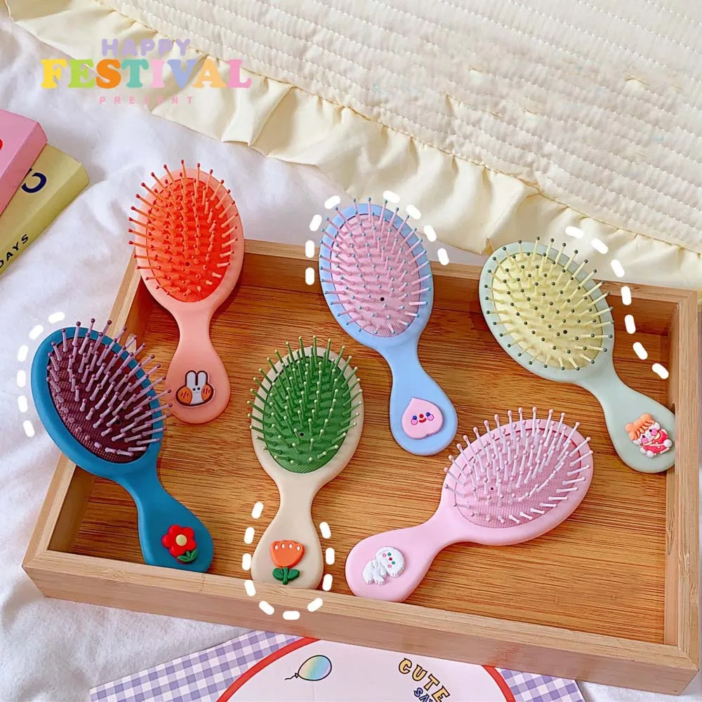 

Kids Child Hair Comb Boys Girls Cute Cartoon Animal Hair Comb Hair Brush Portable Anti-static Comfortable Head Massager Combs