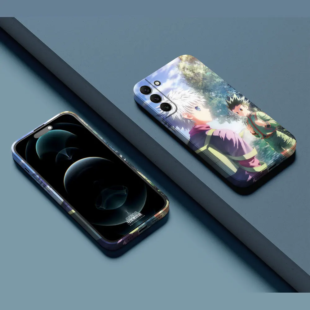 

Japan Anime Hunter x Hunter Case For Samsung S23 S22 S21 S20 Ultra Fe A73 A71 A53 A52 A51 A50 A30 A23 A13 Feilin Film Hard Cover