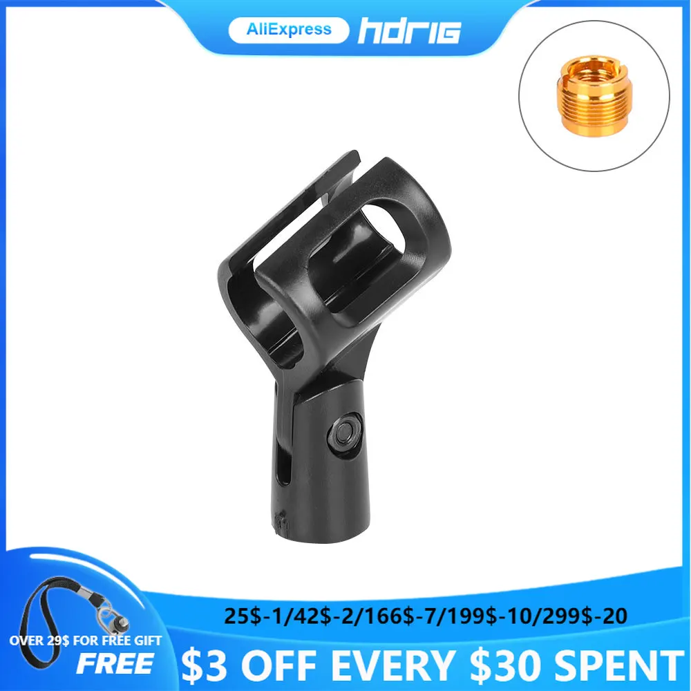 

Универсальный мини-зажим для микрофона HDRIG, держатель для микрофона с металлическим винтовым адаптером 5/8 дюйма папа-3/8 дюйма мама