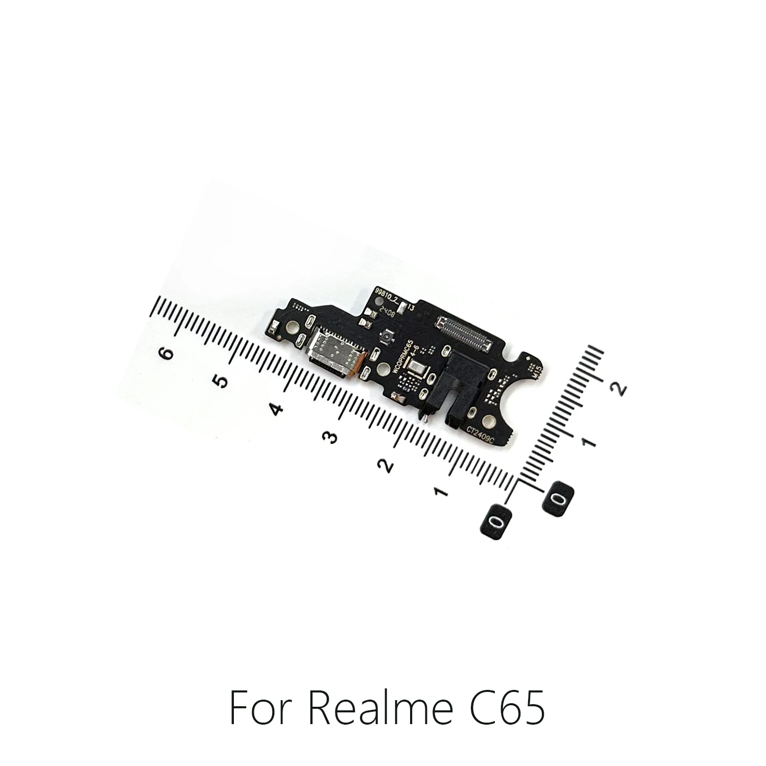 Фото Зарядный гибкий кабель USB (порт зарядки) для Oppo Realme C2, C11, C12, C17, C20, C21Y, C25, C30, C33, C31, C35, C51, C53, C55, C61, C63, C65, C67, C75 №2