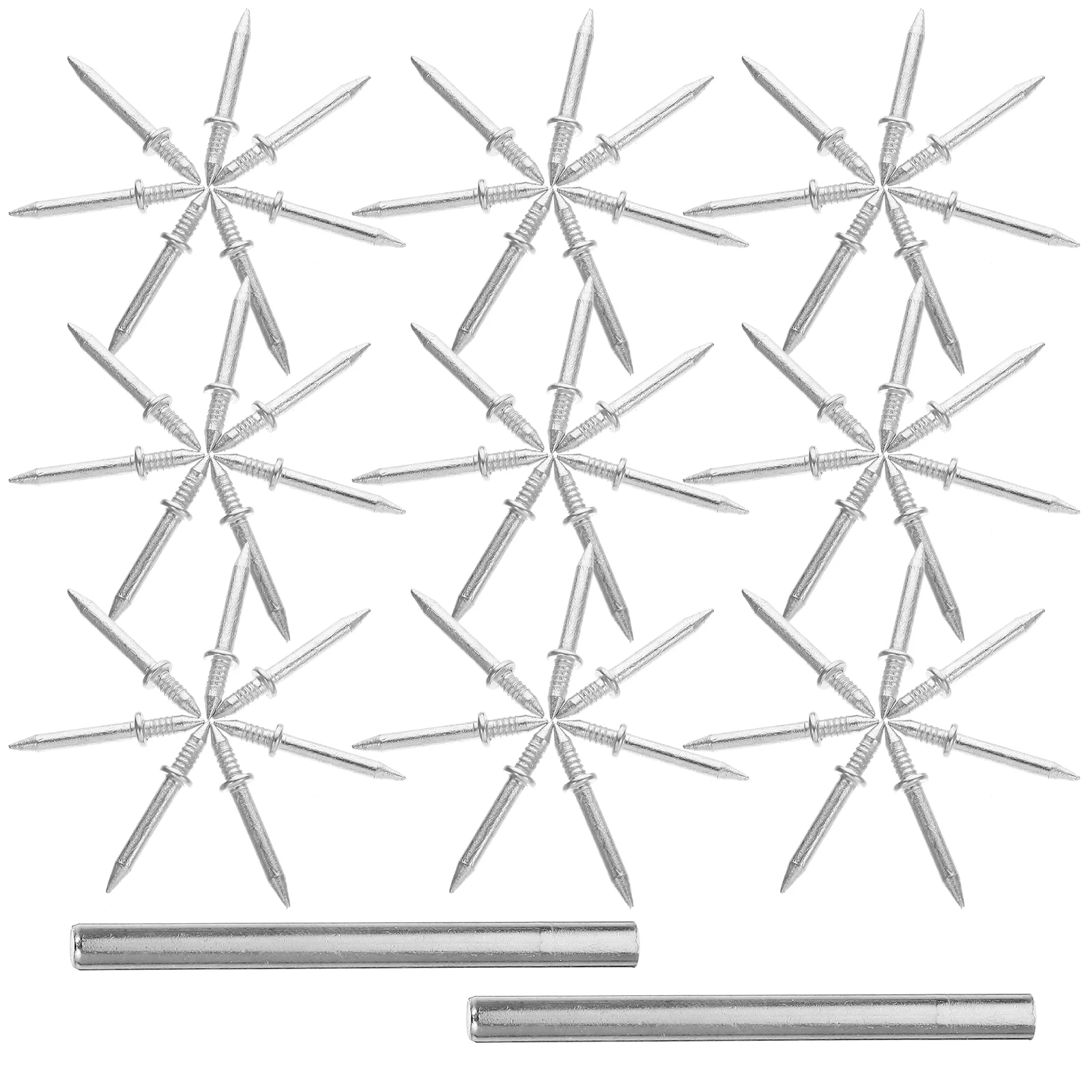 200 шт. маникюрный рукав железные ногти двуглавый остроконечный комплект двойной