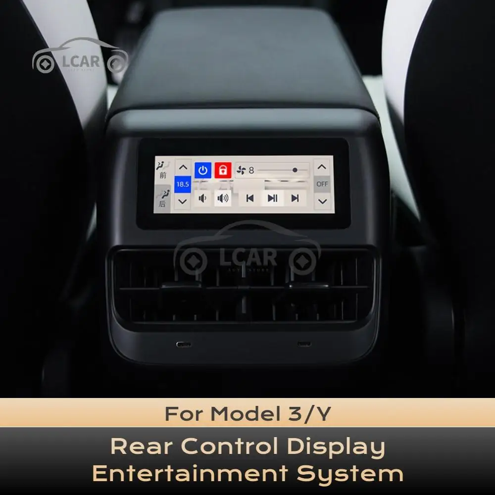 

For Tesla Model 3 Y Rear Control Display Entertainment System Rear Exhaust Vent Docking Station Car Modification Accessories