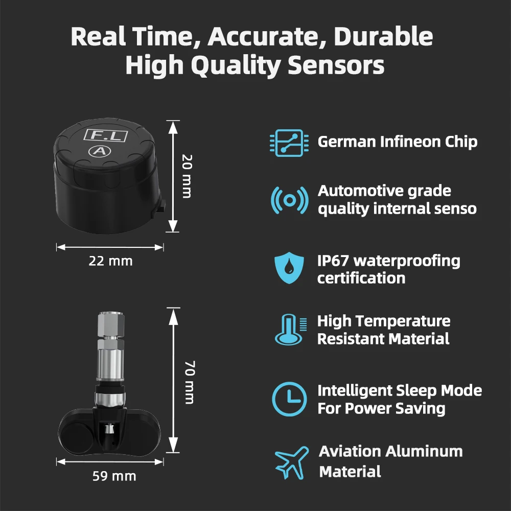 LF Bros датчик давления в шинах TPMS датчики шин манометр для система контроля
